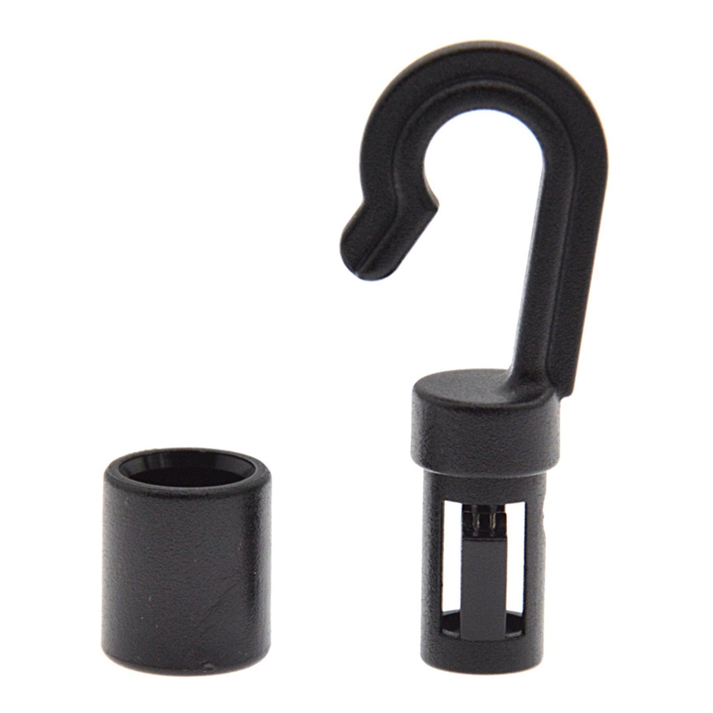 10 Pieces Shock Cord Open End Hooks Plastic Heavy Duty for Bungee Cord