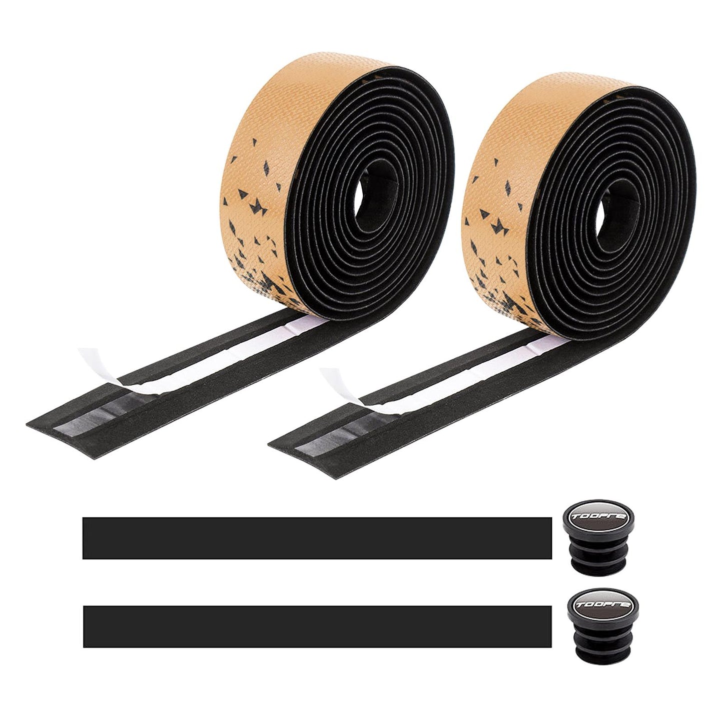 2PACK Road Bike Handlebar Tape Bicycle Drop Bar Wrap Outdoor Sports Non slip Gold