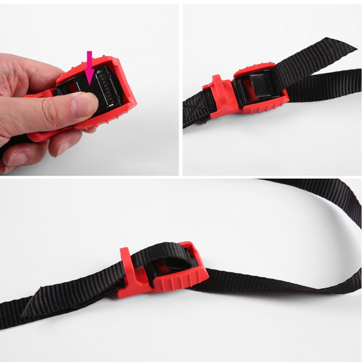 25mm Wide Tie Down Straps Bungee Cord Tow Rope Kayak Motorcycle Outdoor 6m