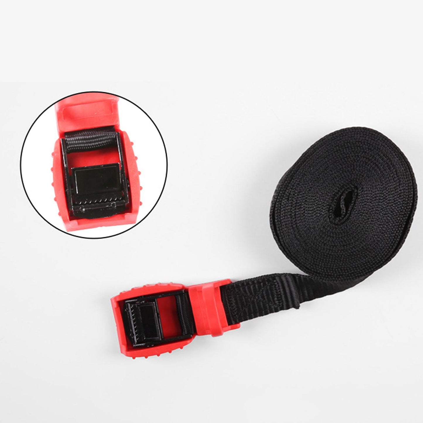 25mm Wide Tie Down Straps Bungee Cord Tow Rope Kayak Motorcycle Outdoor 6m