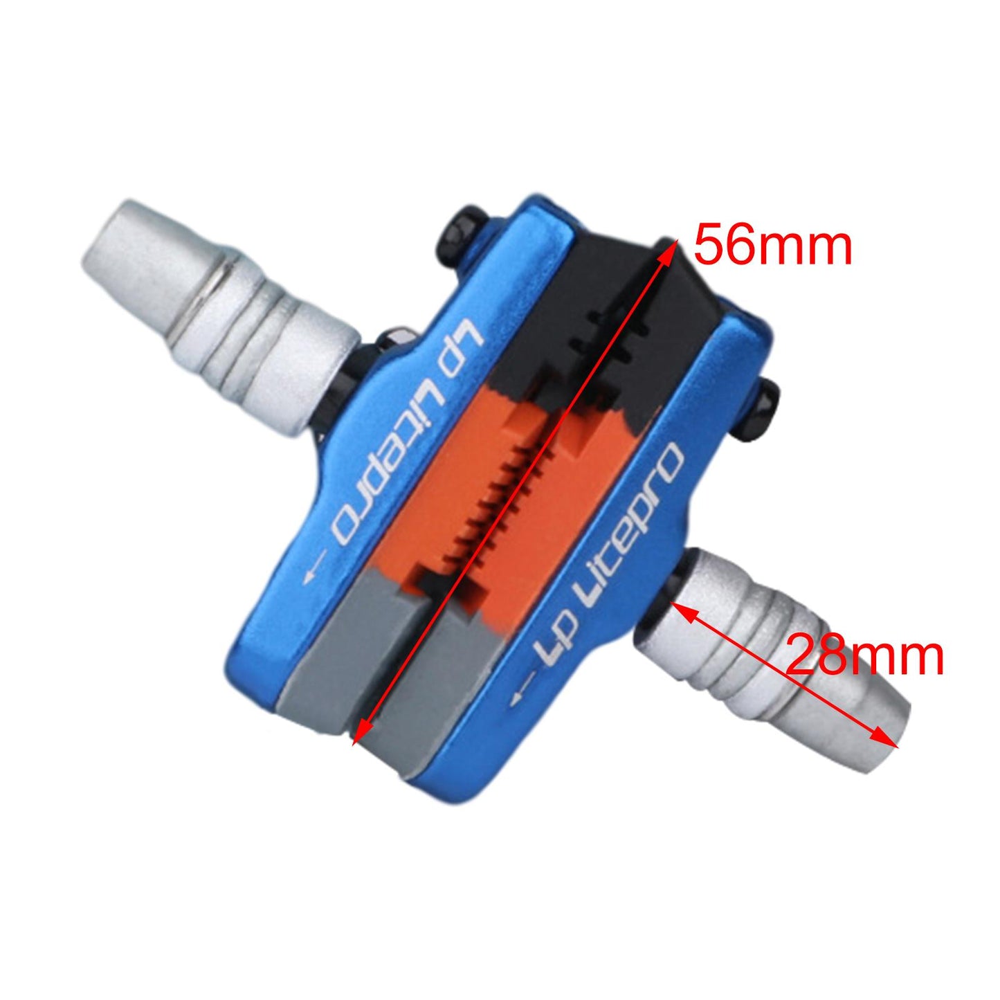 2pcs Premium Bike Brake Blocks Bicycle V Brake Pads Break System Blue
