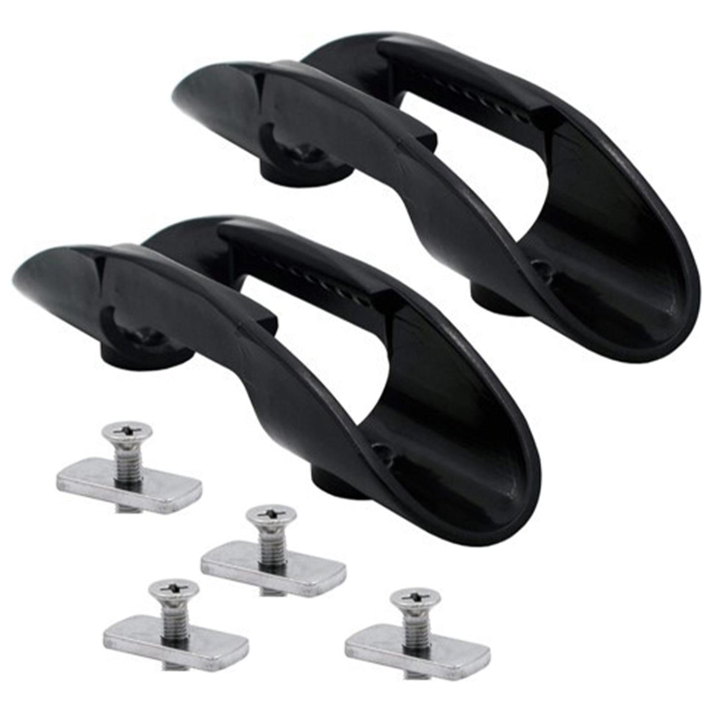 2Pcs Kayak Paddle Holder Clips Oars Keeper Marine Boat W/ Screws Hardware