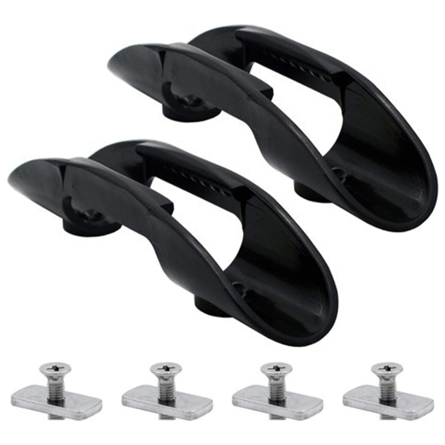 2Pcs Kayak Paddle Holder Clips Oars Keeper Marine Boat W/ Screws Hardware