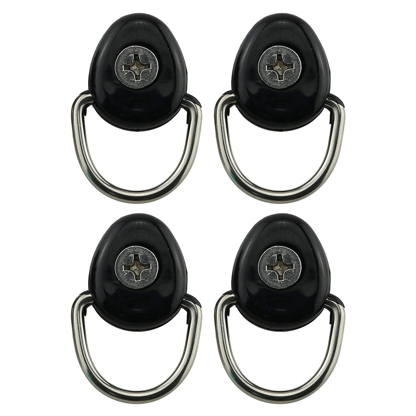 10x Kayak D Rings Safety Deck Fitting Tie Down Loop Elastic Rope Pull Buckle