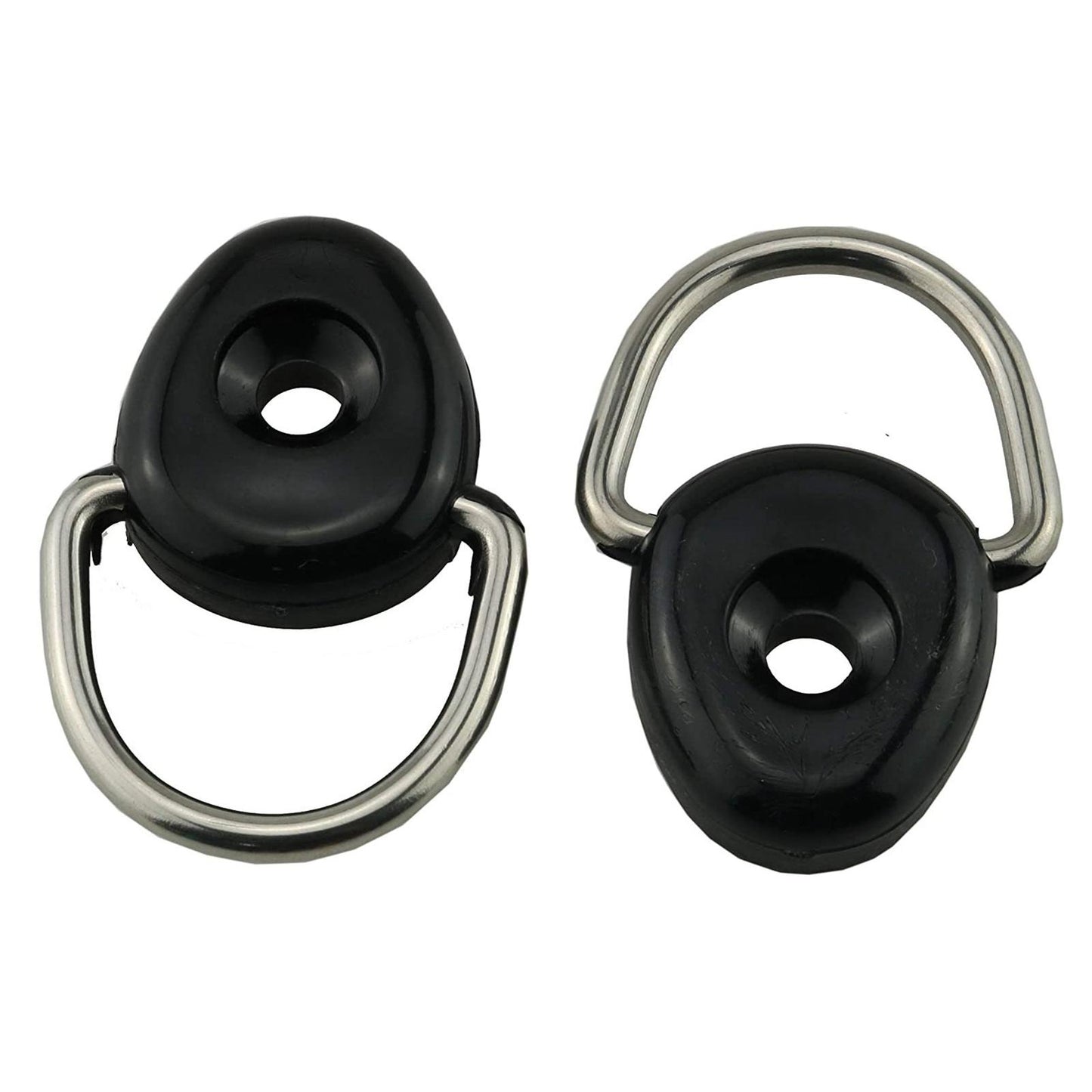 10x Kayak D Rings Safety Deck Fitting Tie Down Loop Elastic Rope Pull Buckle