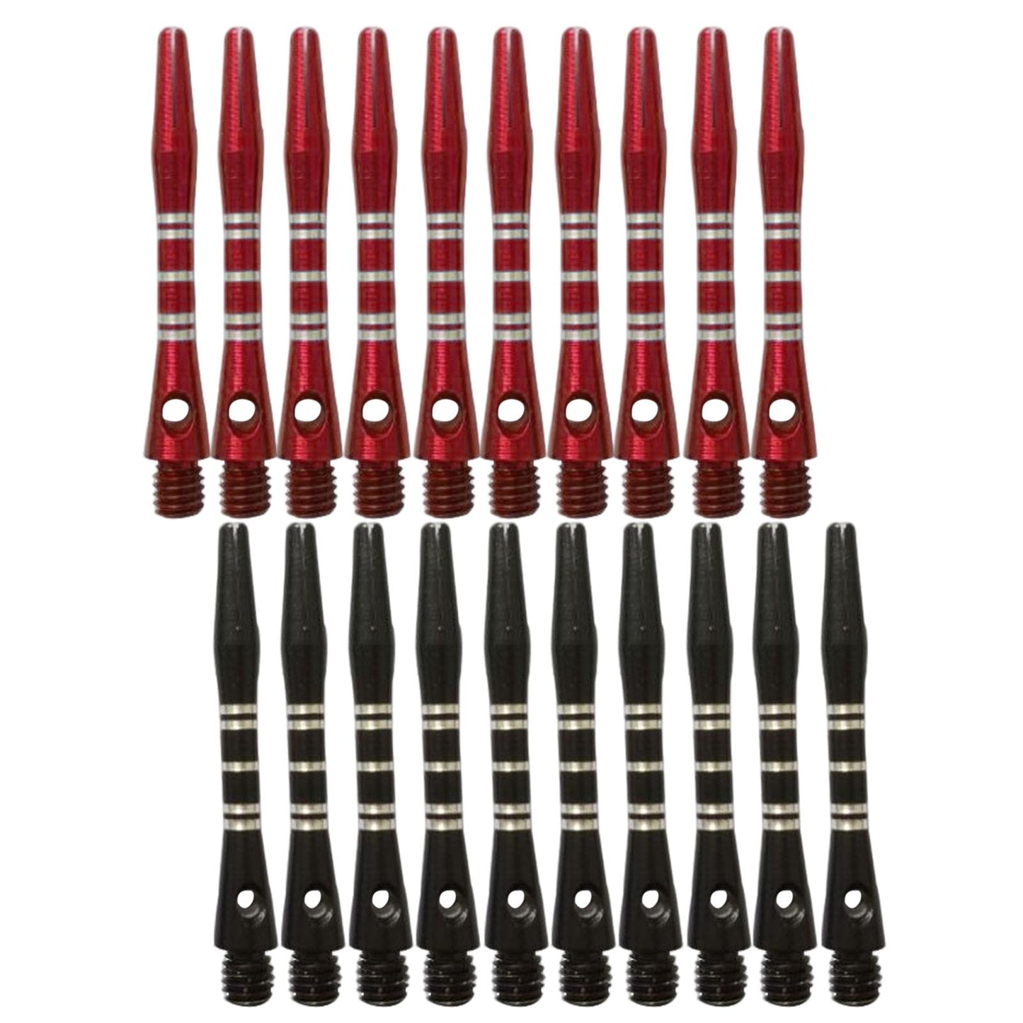 10Pcs Dart Shafts Dart Stems Aluminium Alloy 2BA Thread Replacement Black