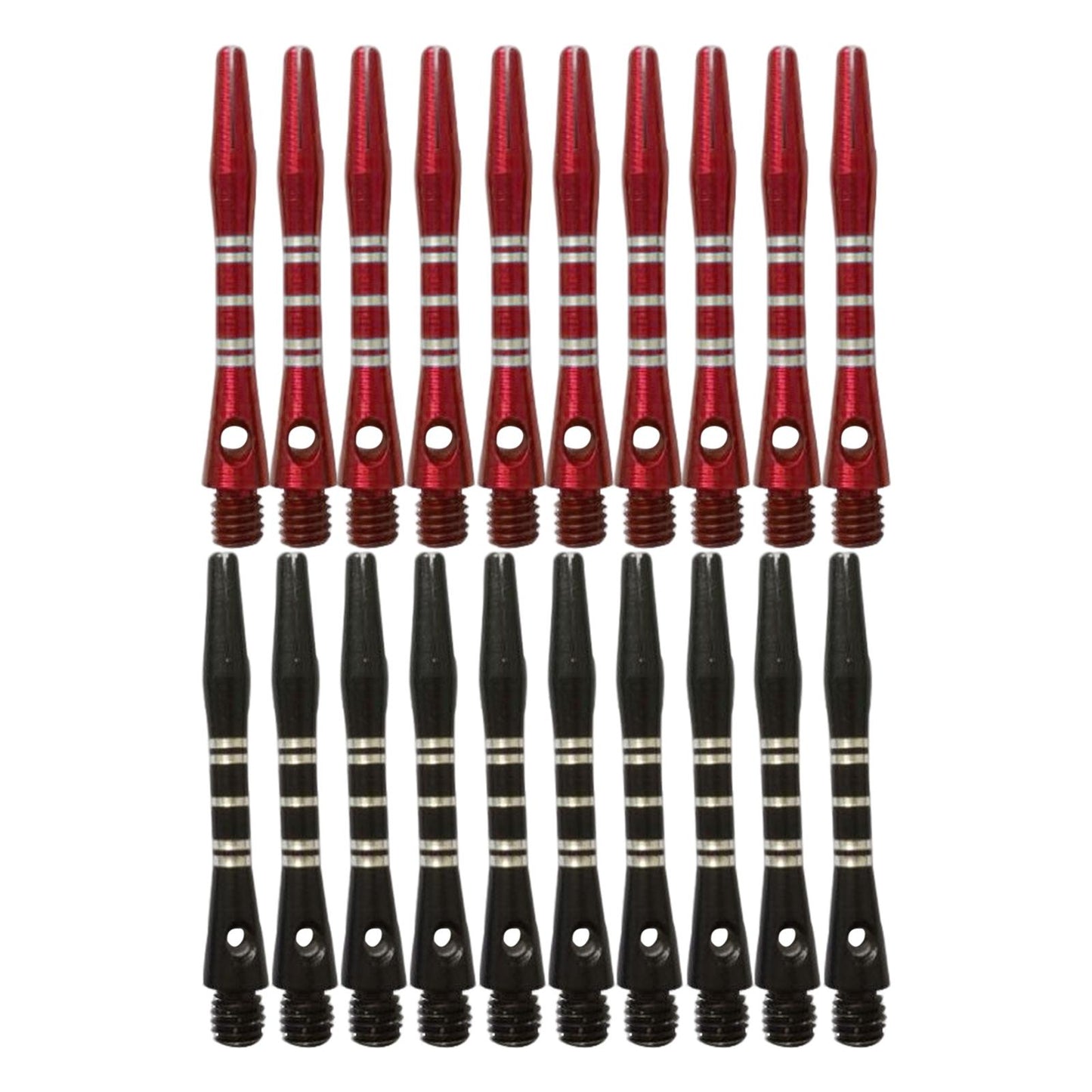 10Pcs Dart Shafts Dart Stems Aluminium Alloy 2BA Thread Replacement Black