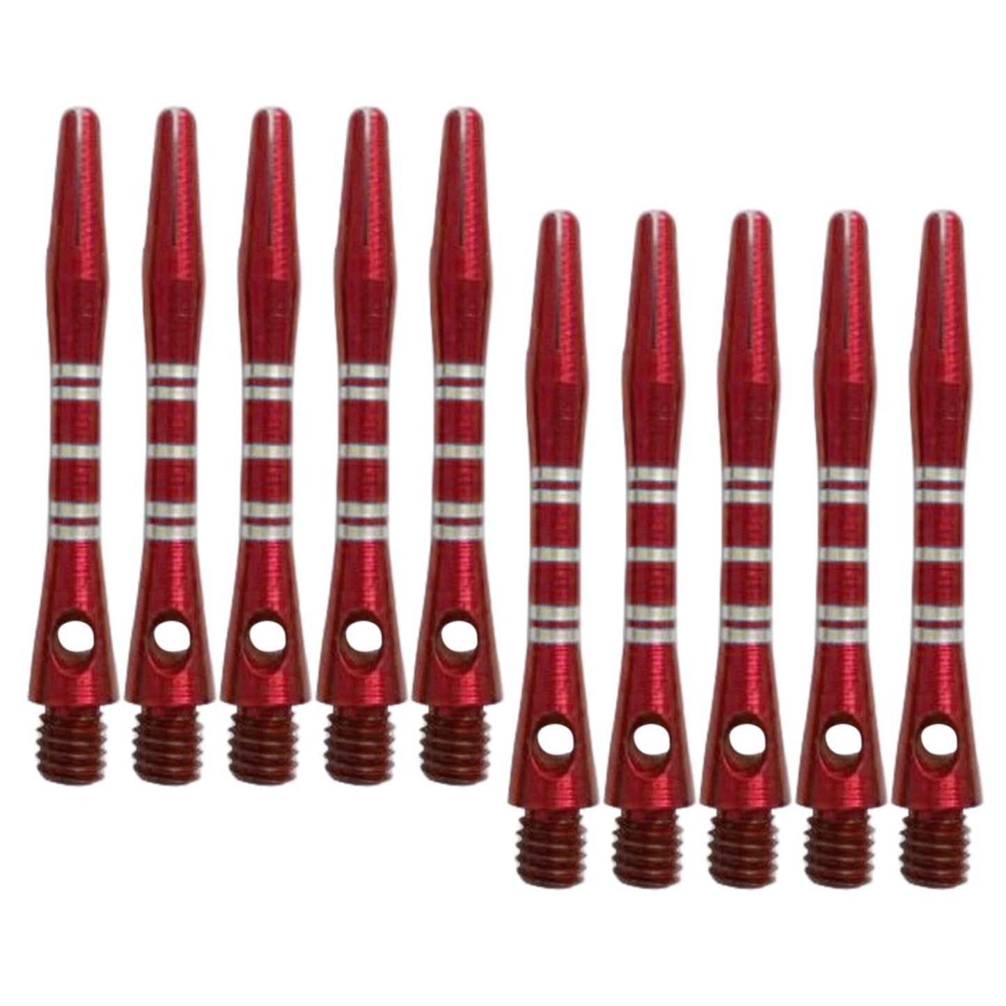 10Pcs Dart Shafts Dart Stems Aluminium Alloy 2BA Thread Replacement Red