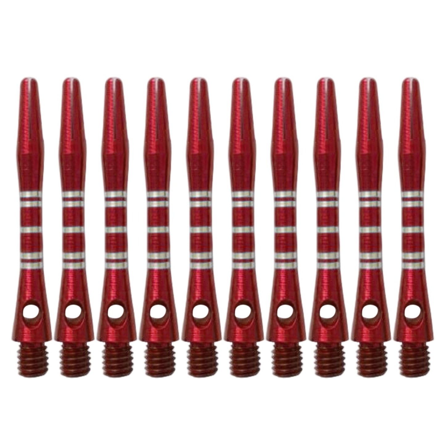 10Pcs Dart Shafts Dart Stems Aluminium Alloy 2BA Thread Replacement Red