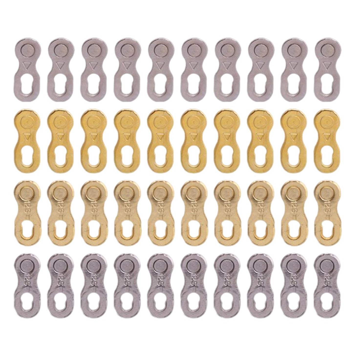 10 Pieces Chain Link Bike Connector Bicycle Chain Quick  678 Speed Silver