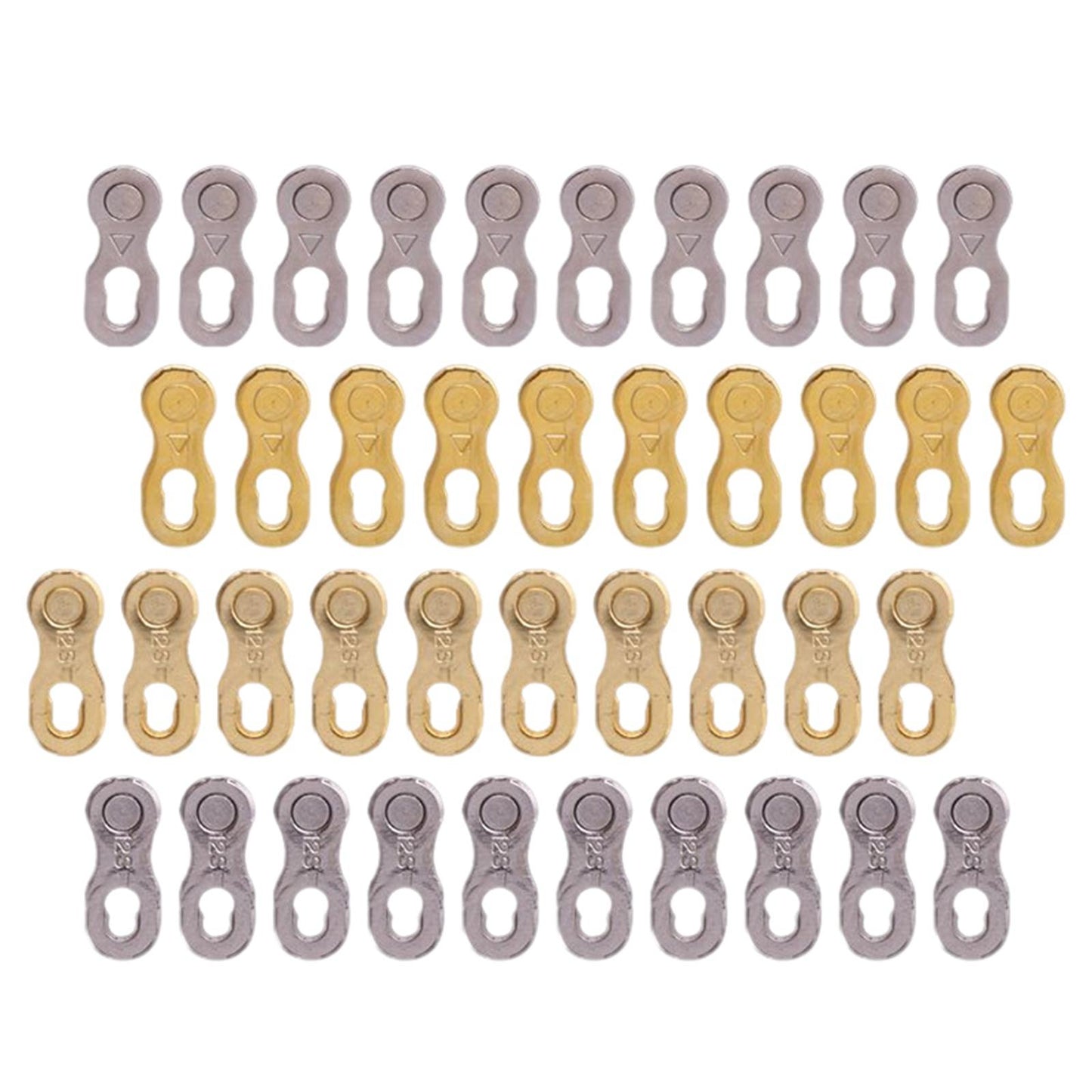 10 Pieces Chain Link Bike Connector Bicycle Chain Quick  678 Speed Silver