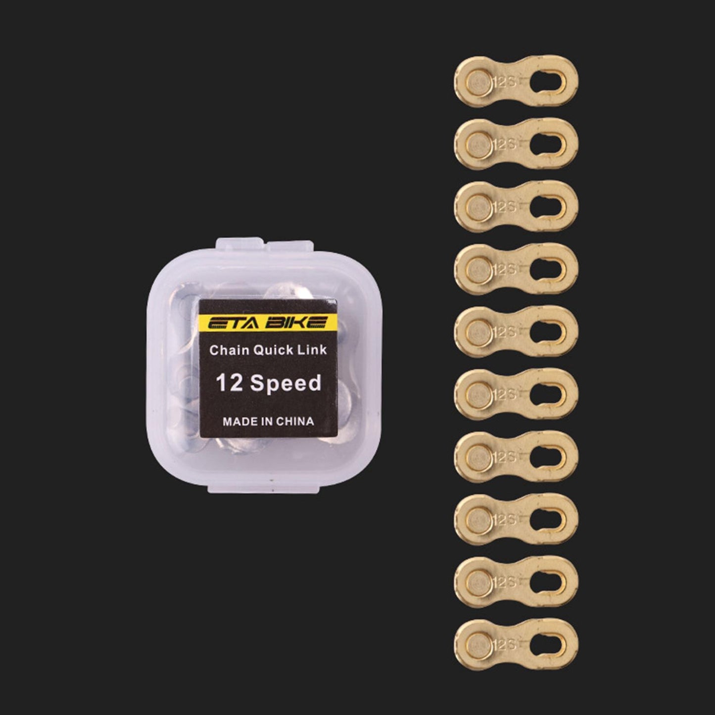 10 Pieces Chain Link Bike Connector Bicycle Chain Quick  12 Speed Gold