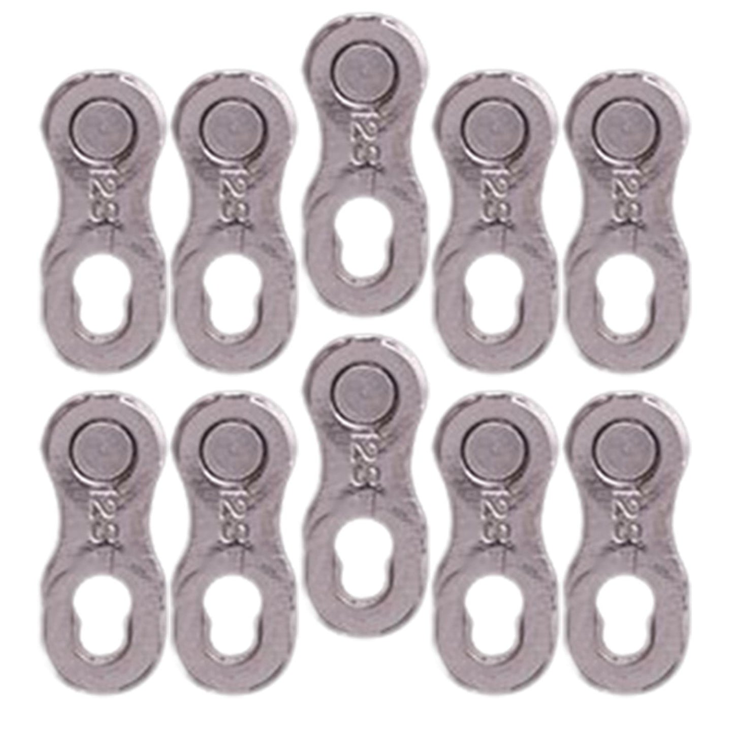 10 Pieces Chain Link Bike Connector Bicycle Chain Quick  12 Speed Silver