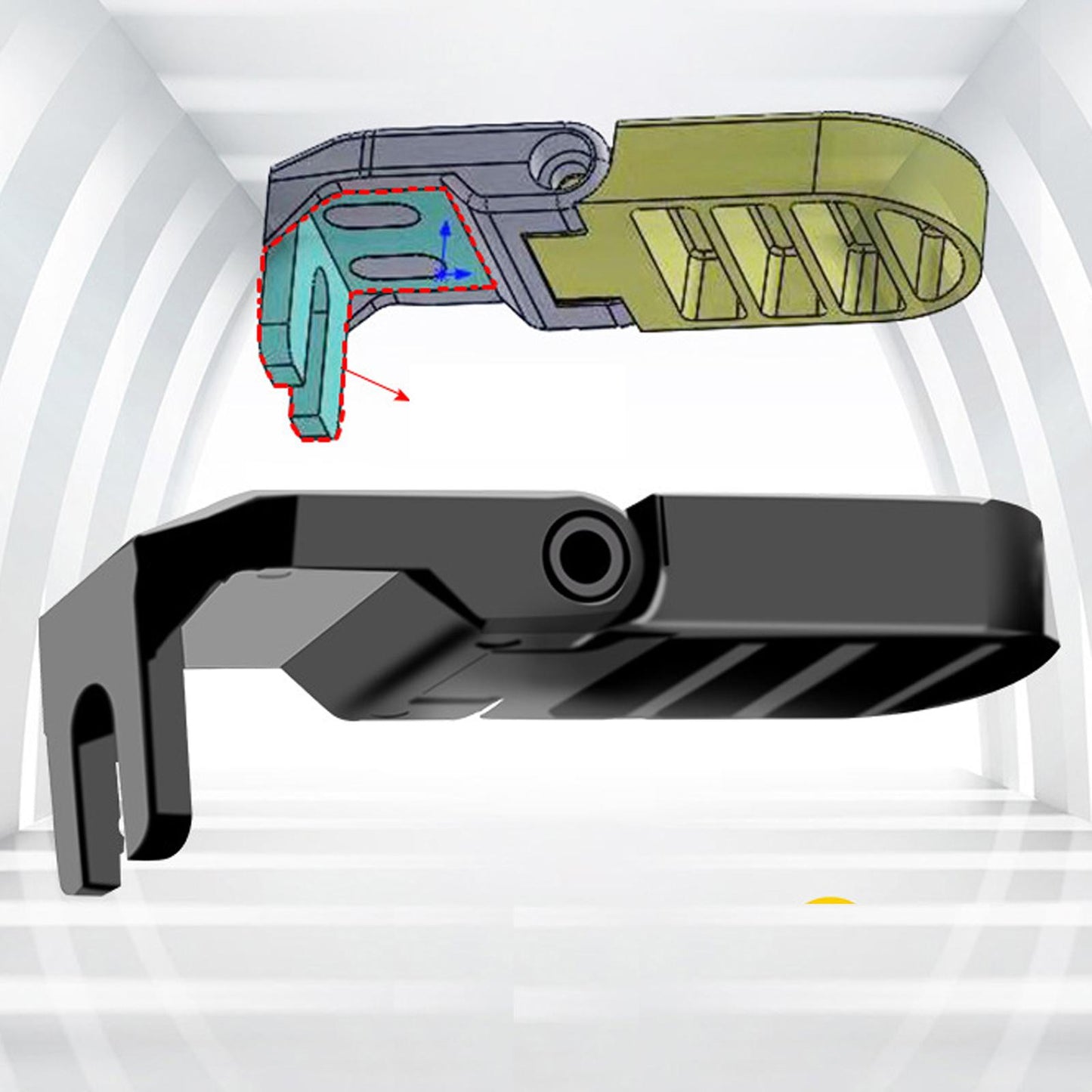 2Pc Motorbike Bike Rear Pedals Foot Peg Aluminum Alloy Bicycle Footrest 10mm