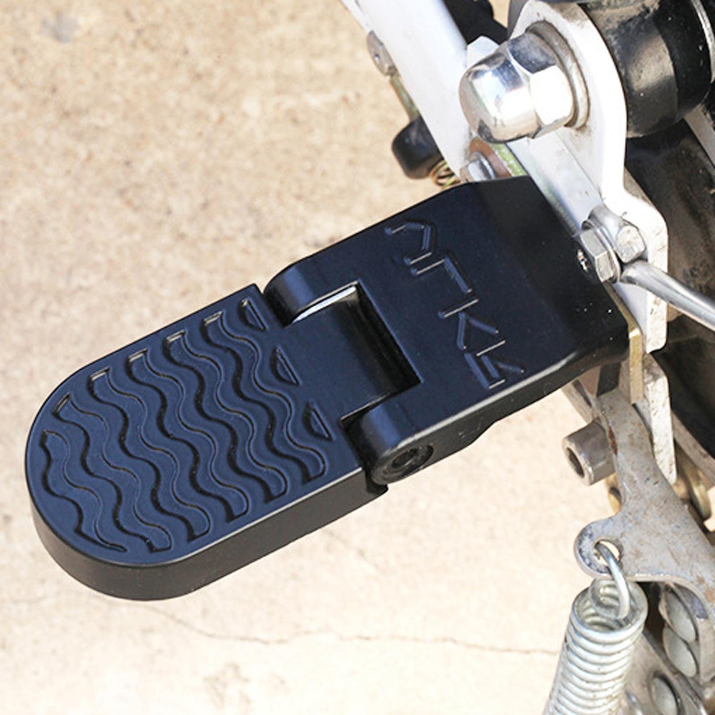 2Pc Motorbike Bike Rear Pedals Foot Peg Aluminum Alloy Bicycle Footrest 10mm