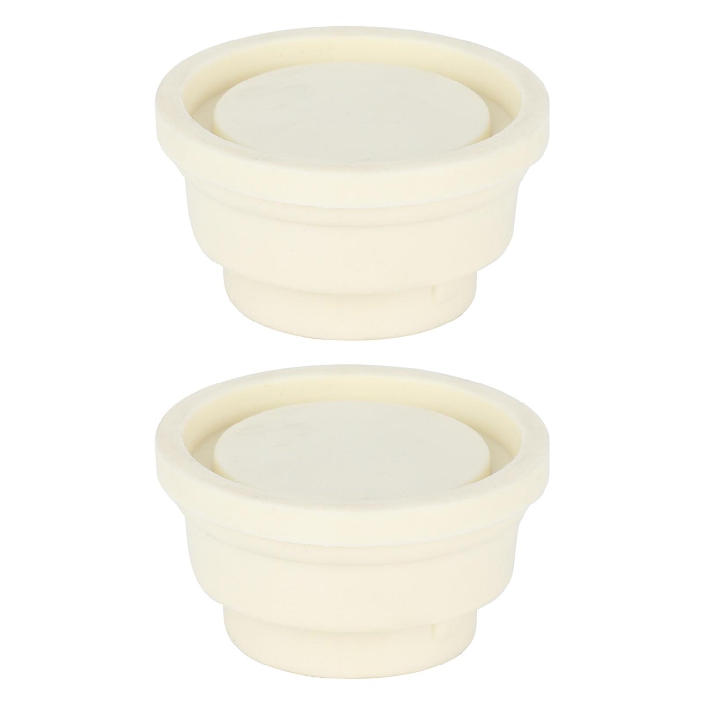 2 Pieces Inground Pool Ladder Rubber Bumpers Ladder End Caps Replacement White