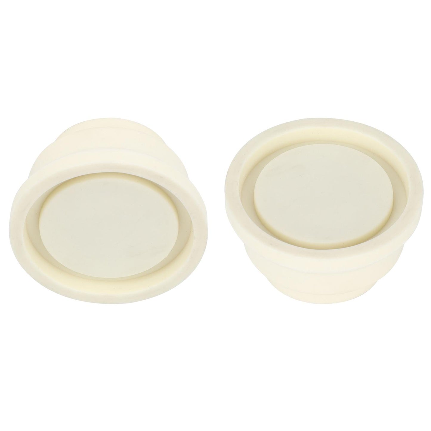 2 Pieces Inground Pool Ladder Rubber Bumpers Ladder End Caps Replacement White