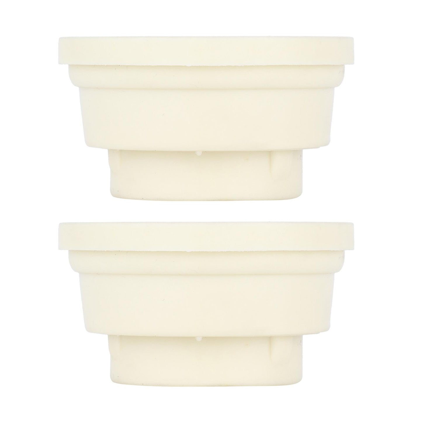 2 Pieces Inground Pool Ladder Rubber Bumpers Ladder End Caps Replacement White