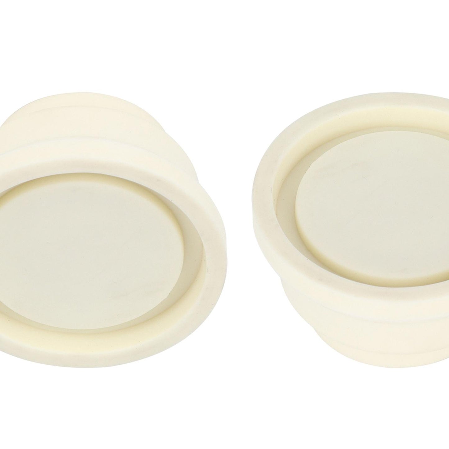 2 Pieces Inground Pool Ladder Rubber Bumpers Ladder End Caps Replacement White