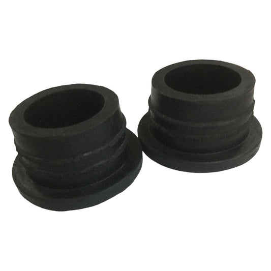2 Pieces Inground Pool Ladder Rubber Bumpers Ladder End Caps Replacement Black
