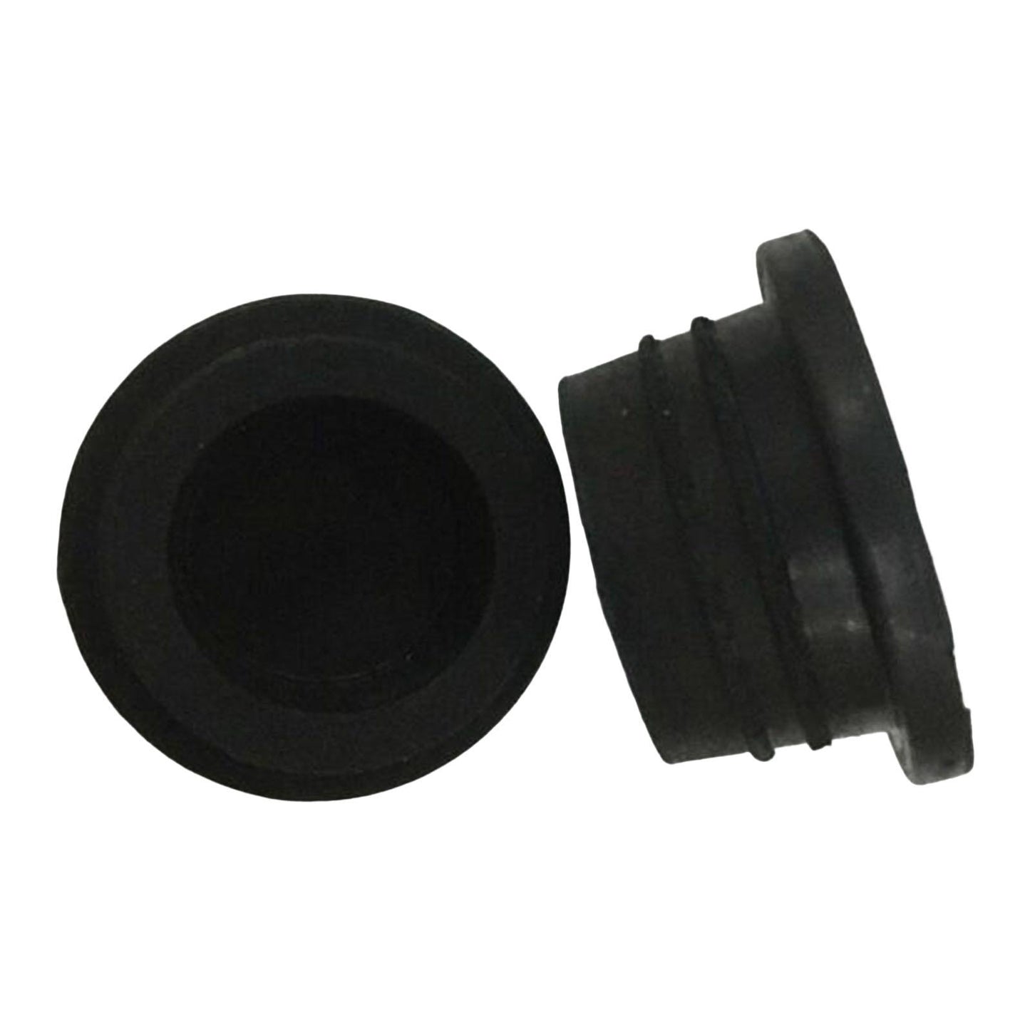 2 Pieces Inground Pool Ladder Rubber Bumpers Ladder End Caps Replacement Black