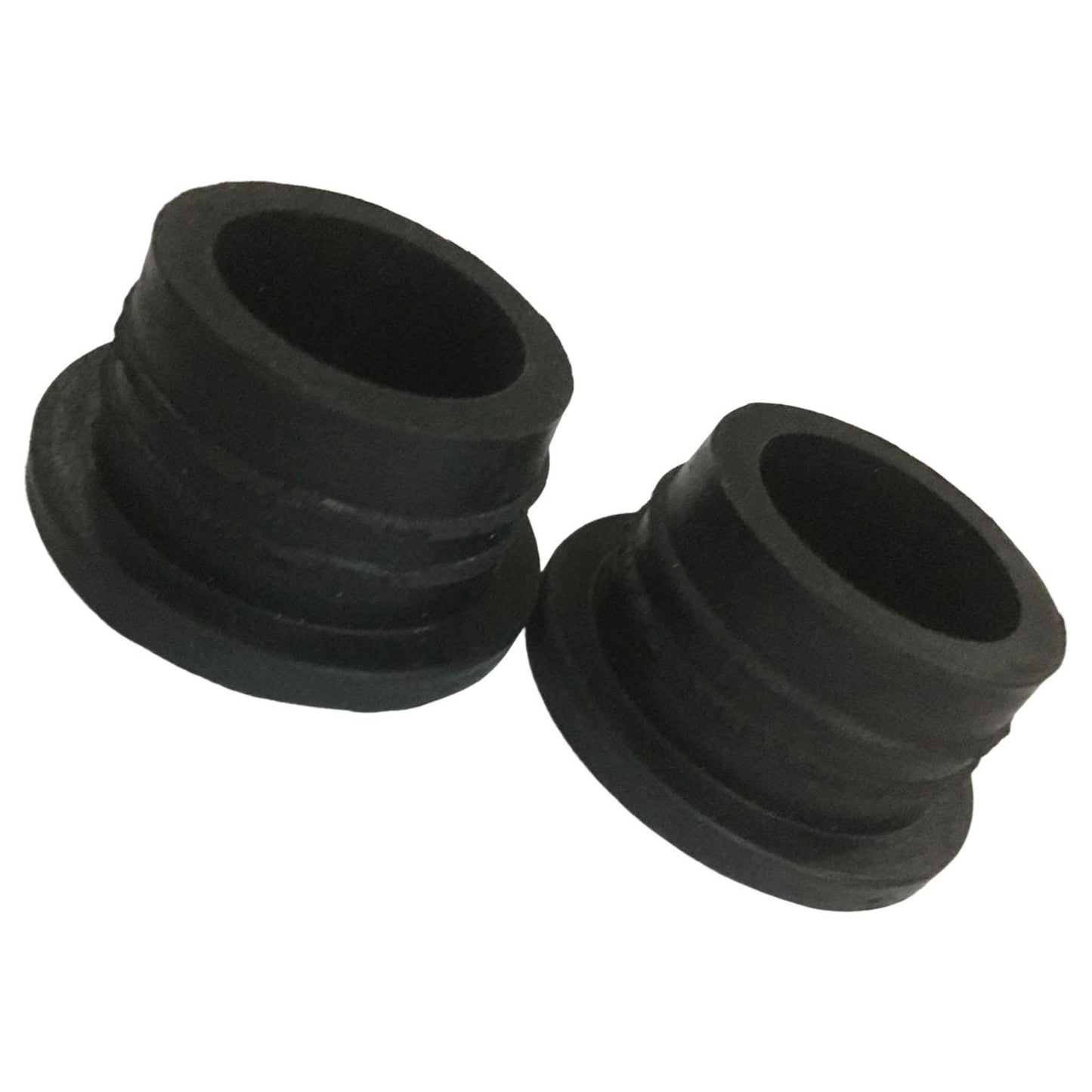 2 Pieces Inground Pool Ladder Rubber Bumpers Ladder End Caps Replacement Black