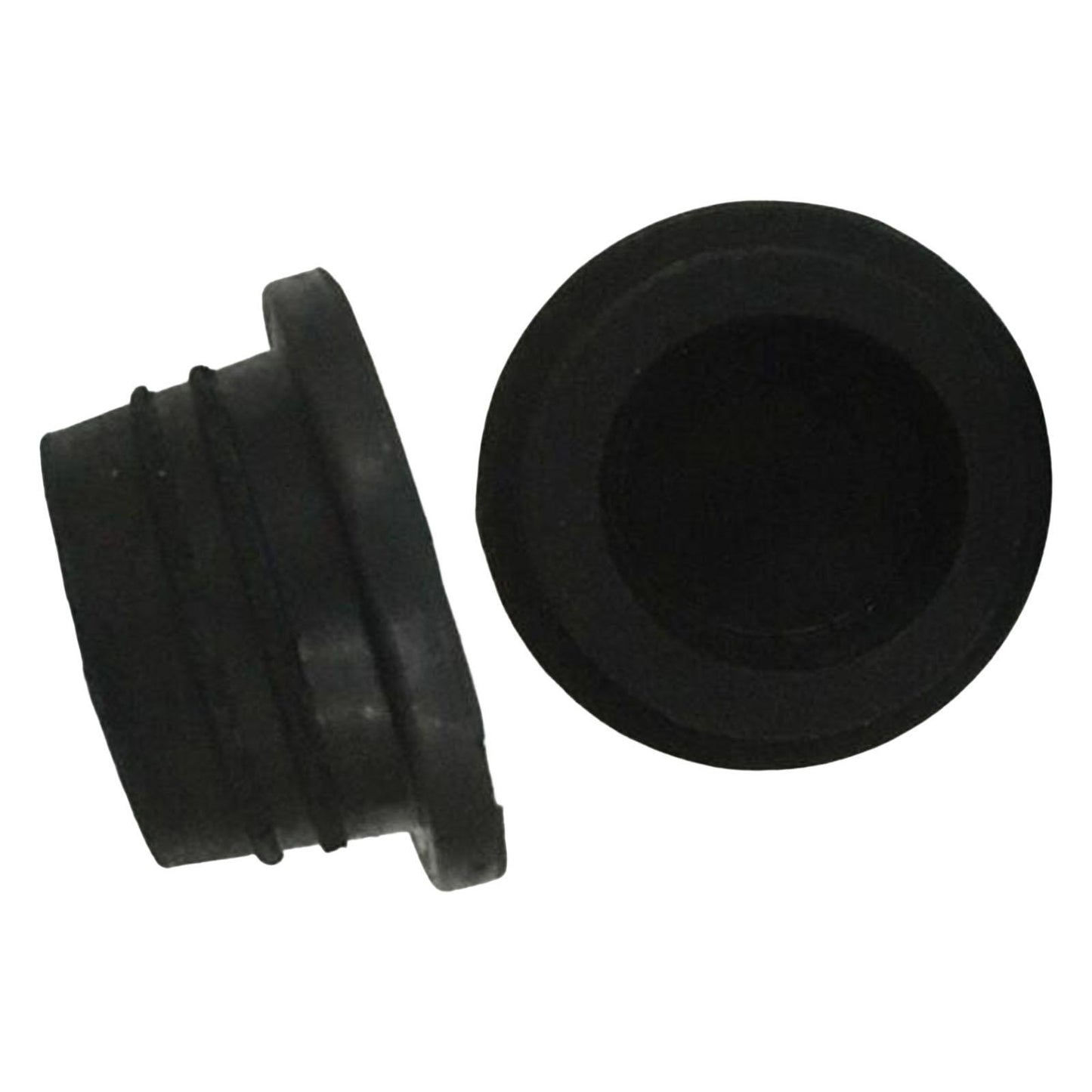2 Pieces Inground Pool Ladder Rubber Bumpers Ladder End Caps Replacement Black
