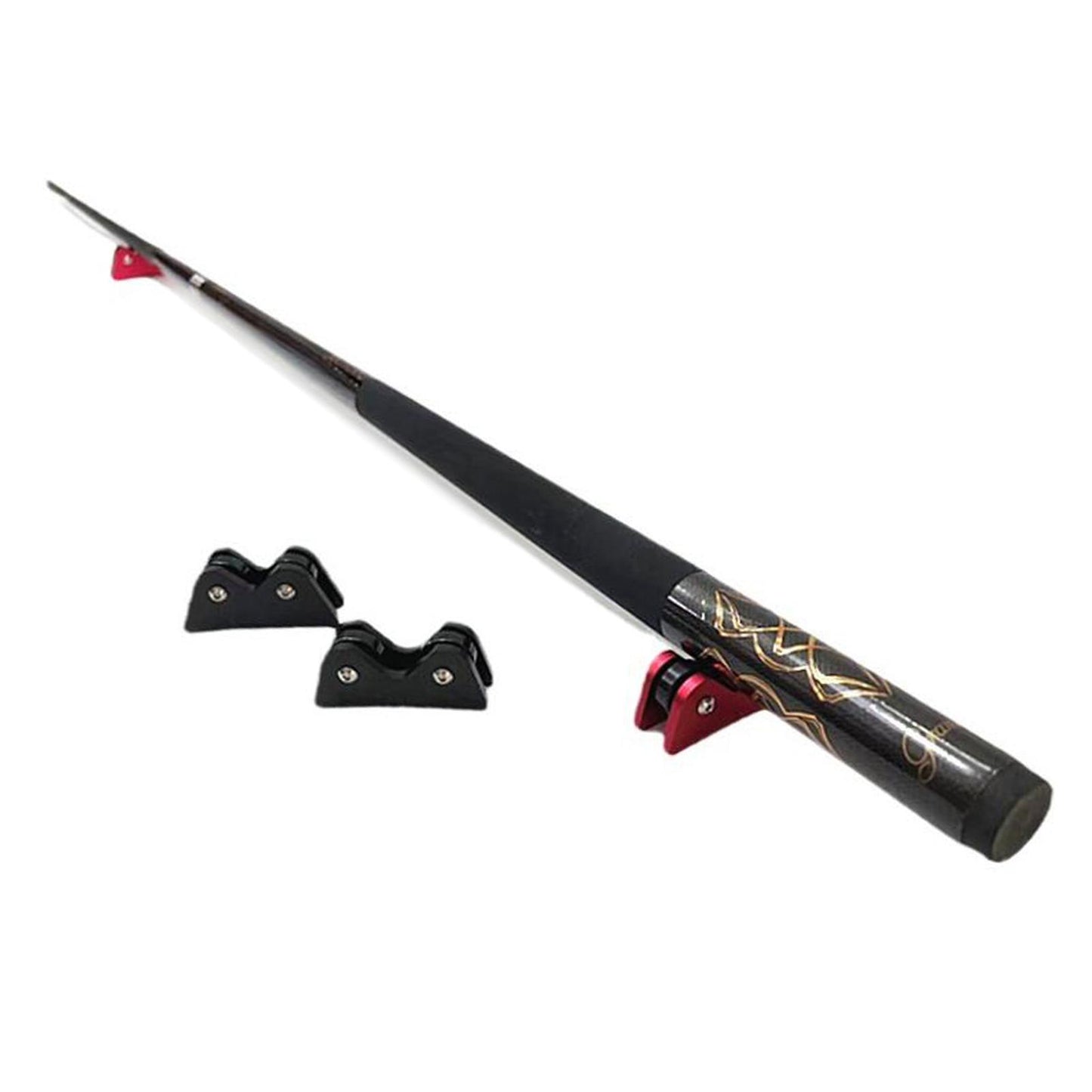 2Pcs Billiard Cue Straightness Checker with Carry Case Detection   Red