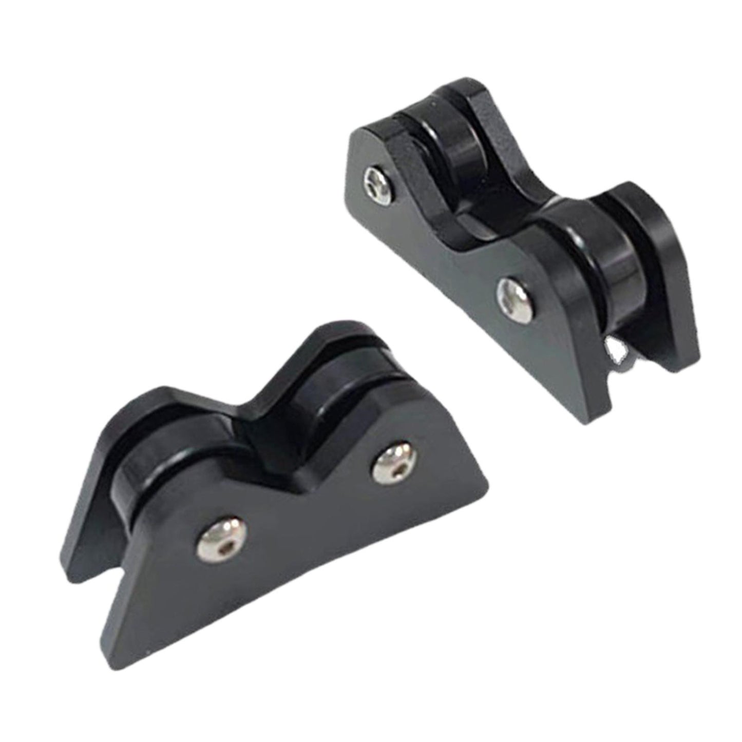 2Pcs Billiard Cue Straightness Checker with Carry Case Detection   Black