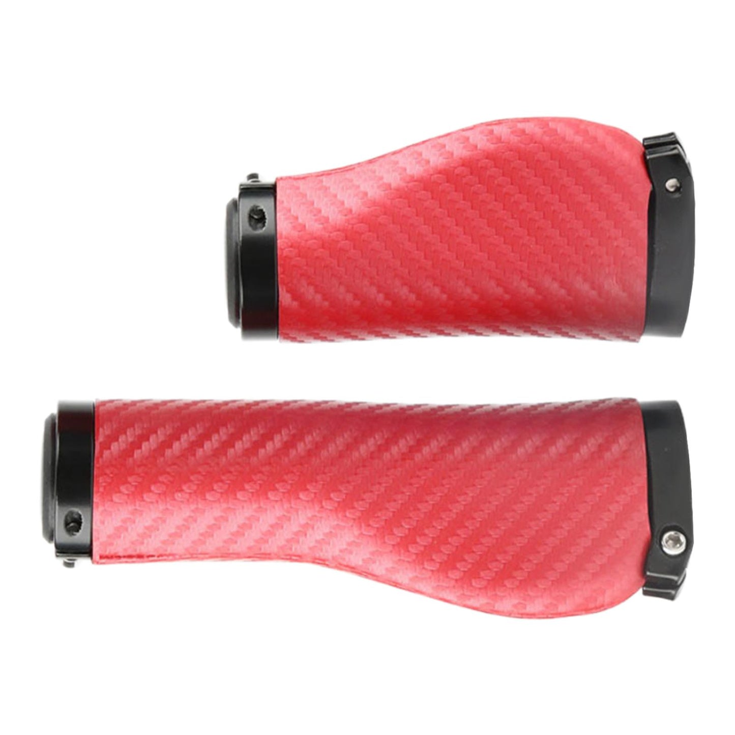 2Pcs Universal Mountain Bike Handlebar Grips Bicycle Grips Long Short Red