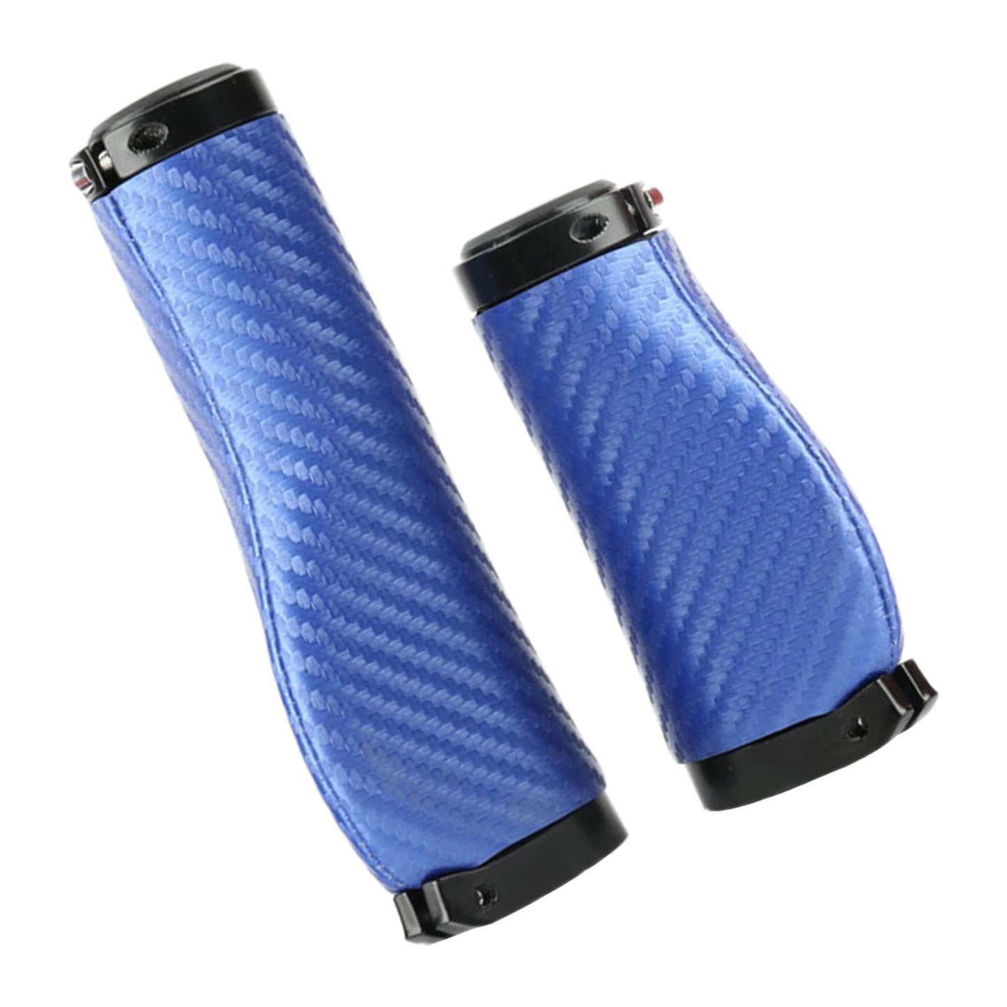 2Pcs Universal Mountain Bike Handlebar Grips Bicycle Grips Long Short Blue