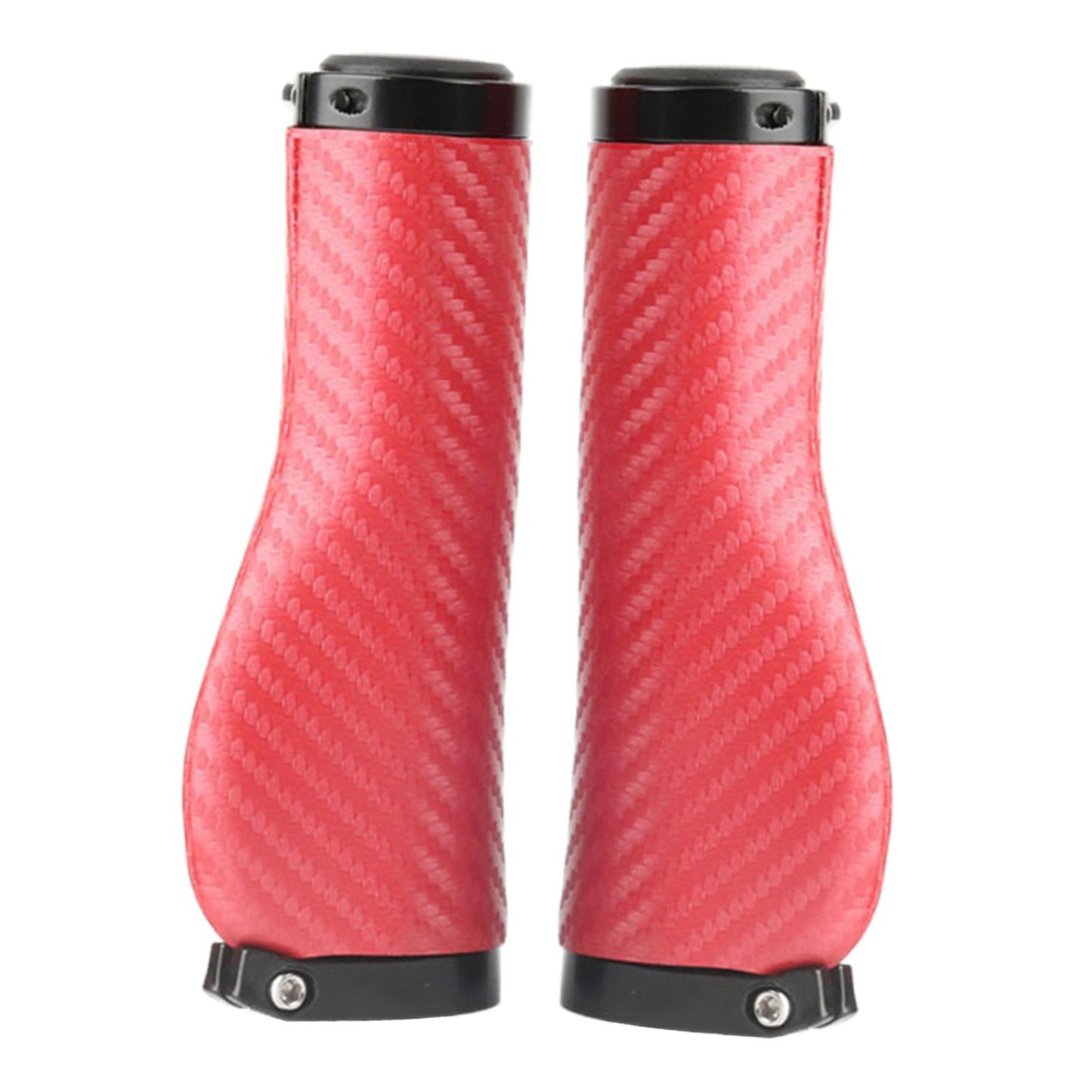 2Pcs Universal Mountain Bike Handlebar Grips Bicycle Grips Long Red