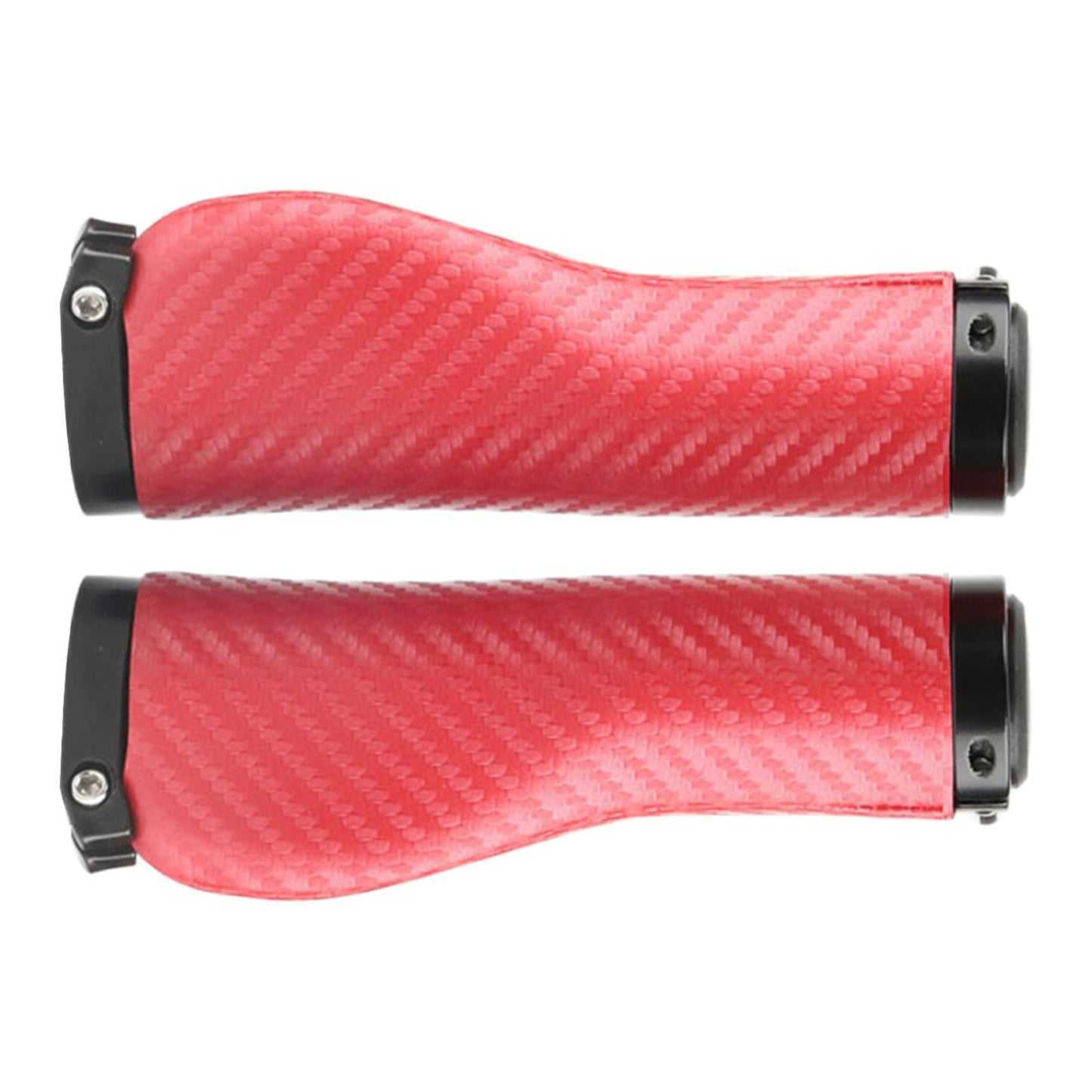 2Pcs Universal Mountain Bike Handlebar Grips Bicycle Grips Long Red