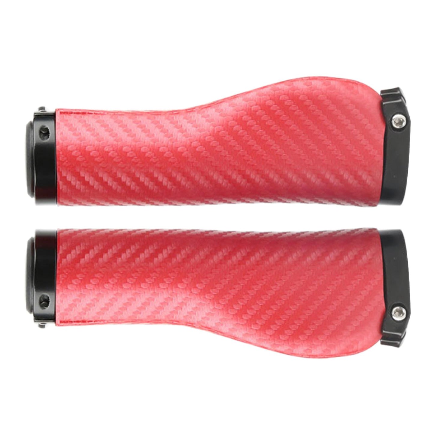 2Pcs Universal Mountain Bike Handlebar Grips Bicycle Grips Long Red