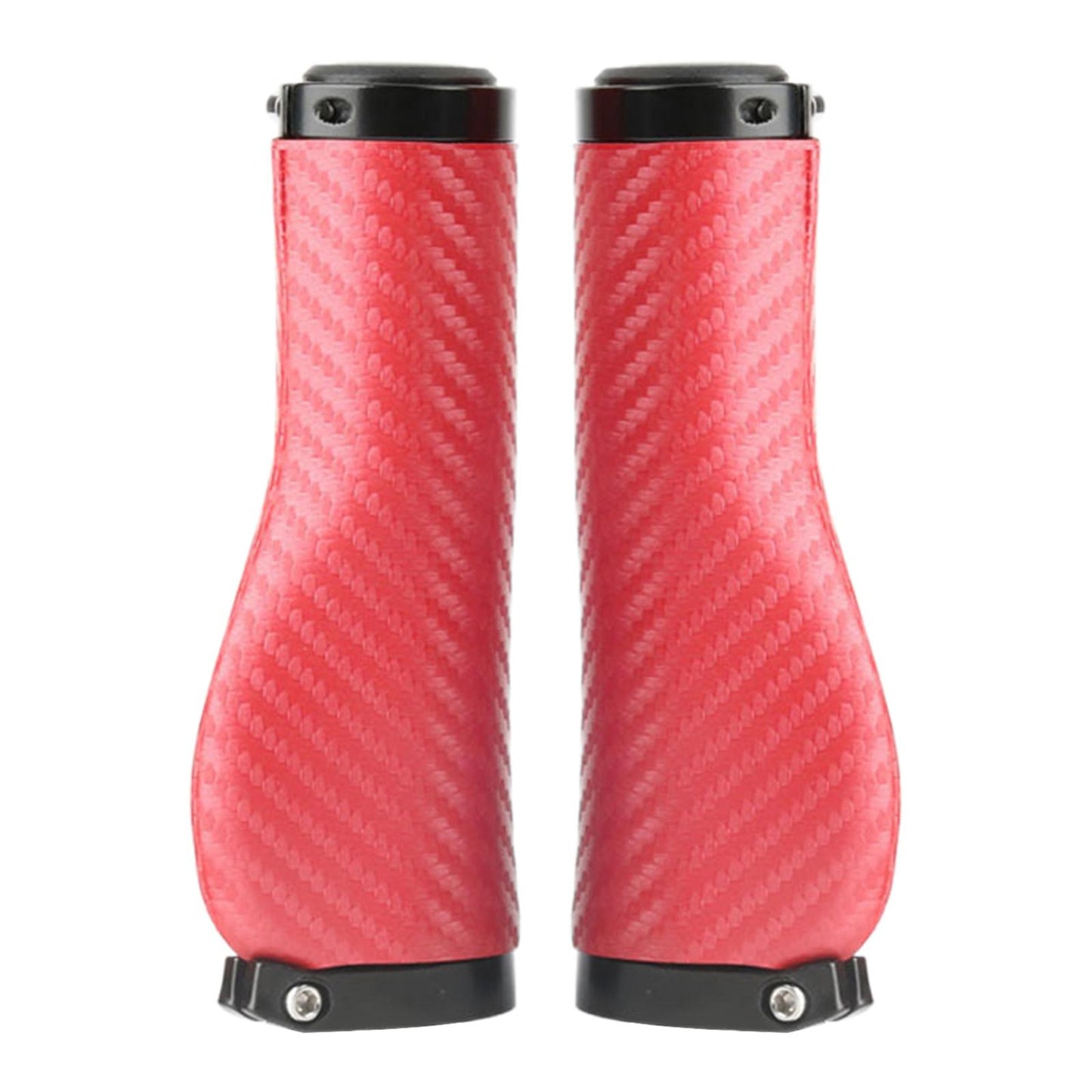2Pcs Universal Mountain Bike Handlebar Grips Bicycle Grips Long Red