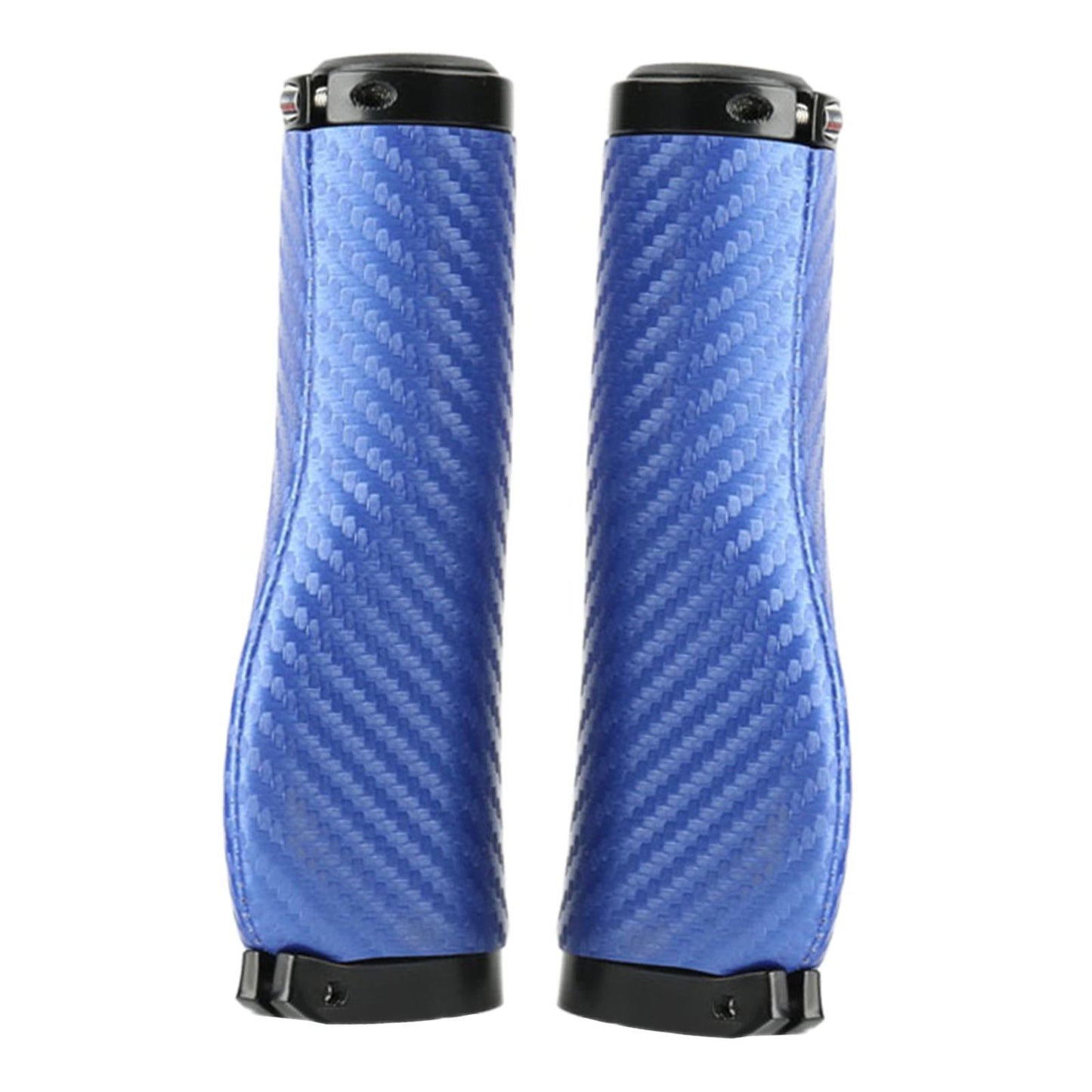 2Pcs Universal Mountain Bike Handlebar Grips Bicycle Grips Long Blue