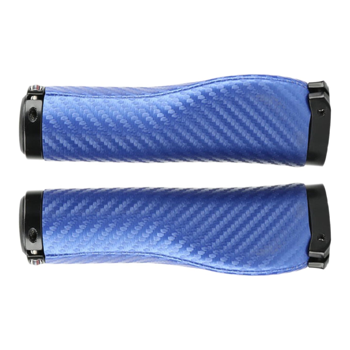 2Pcs Universal Mountain Bike Handlebar Grips Bicycle Grips Long Blue