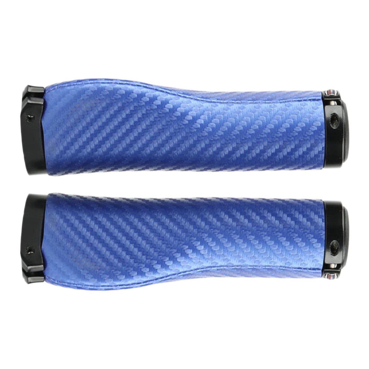 2Pcs Universal Mountain Bike Handlebar Grips Bicycle Grips Long Blue
