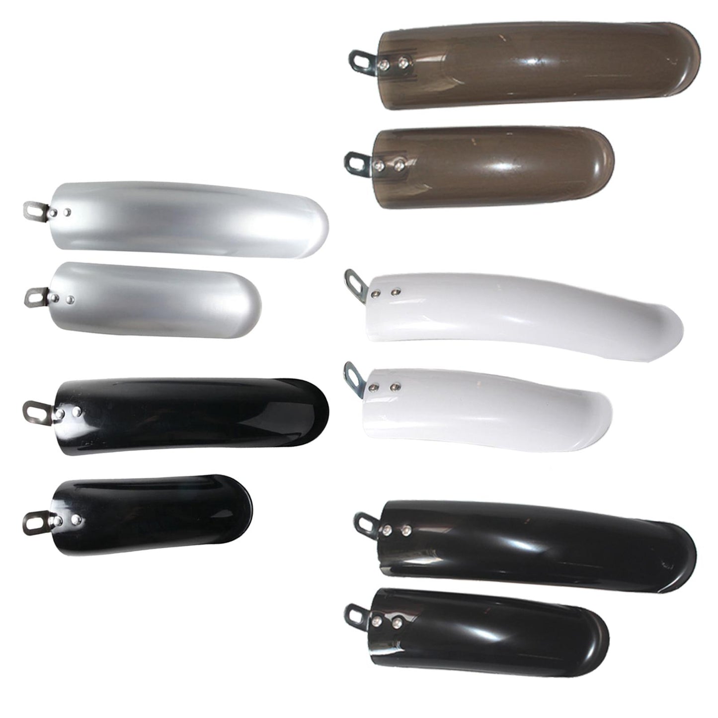 2Pcs Folding Bike Mudguard Mud Guard Front Rear Fenders Cycling Parts Black 12inch