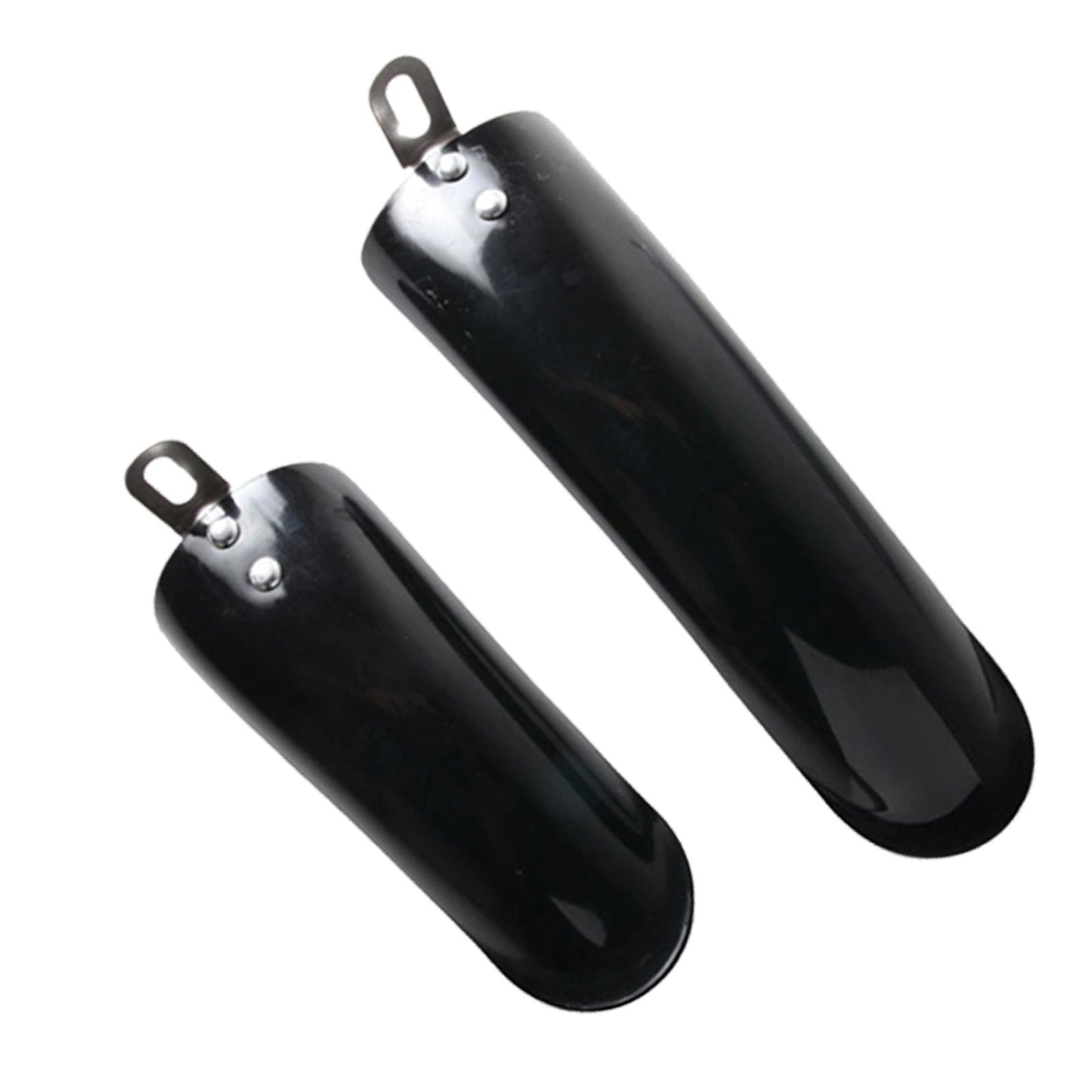 2Pcs Folding Bike Mudguard Mud Guard Front Rear Fenders Cycling Parts Black 12inch