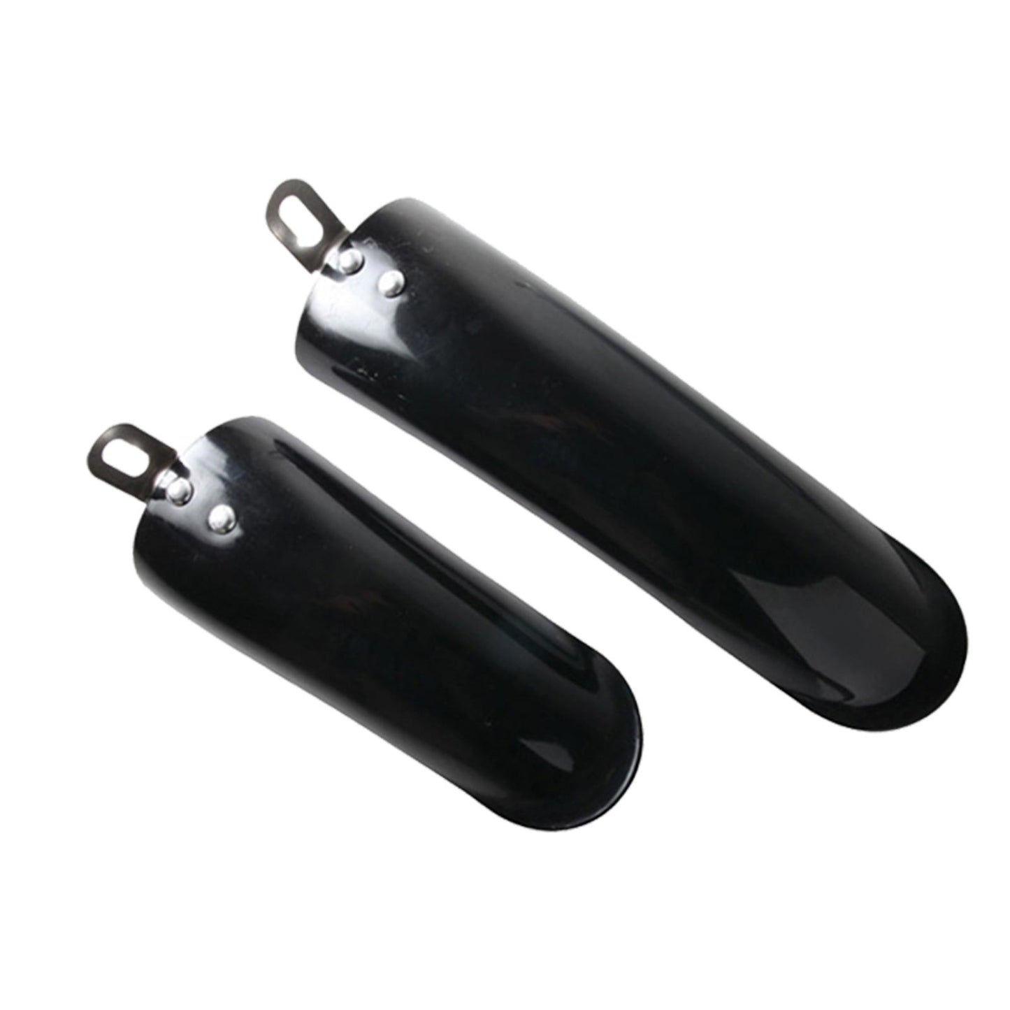 2Pcs Folding Bike Mudguard Mud Guard Front Rear Fenders Cycling Parts Black 12inch