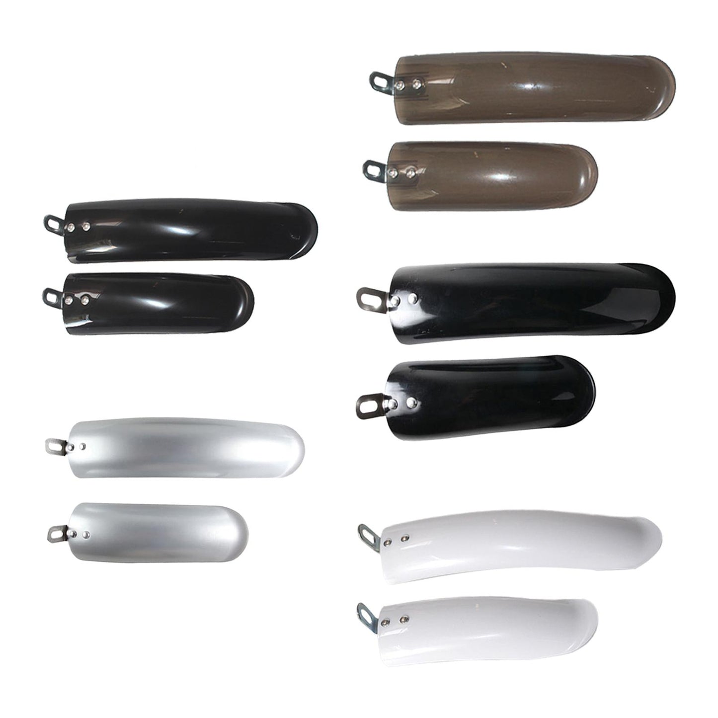 2Pcs Folding Bike Mudguard Mud Guard Front Rear Fenders Cycling Parts Black 12inch