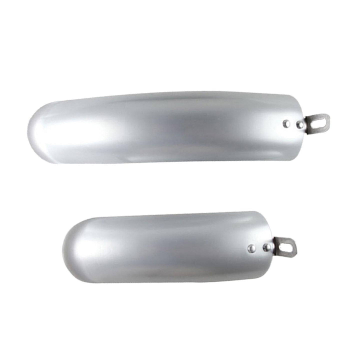 2Pcs Folding Bike Mudguard Mud Guard Front Rear Fenders Cycling Parts Silver 12inch