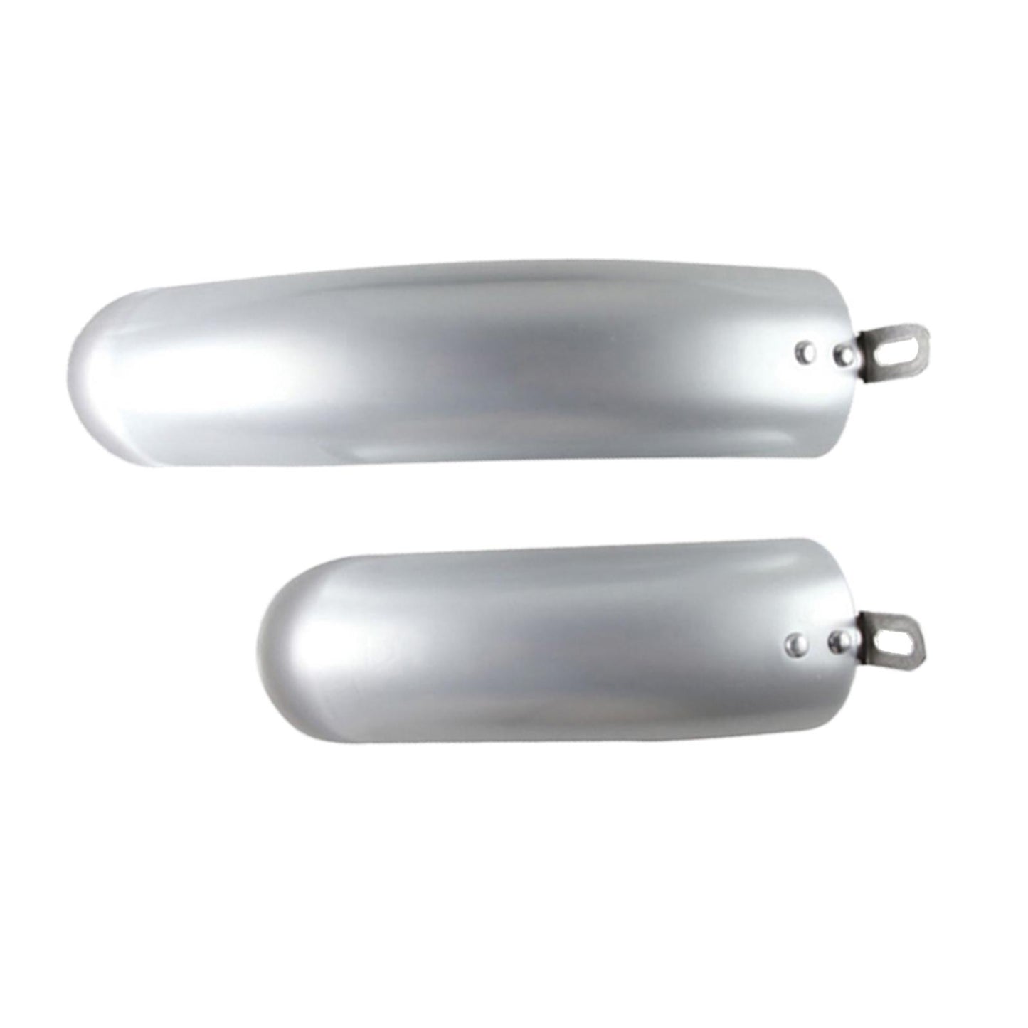 2Pcs Folding Bike Mudguard Mud Guard Front Rear Fenders Cycling Parts Silver 12inch