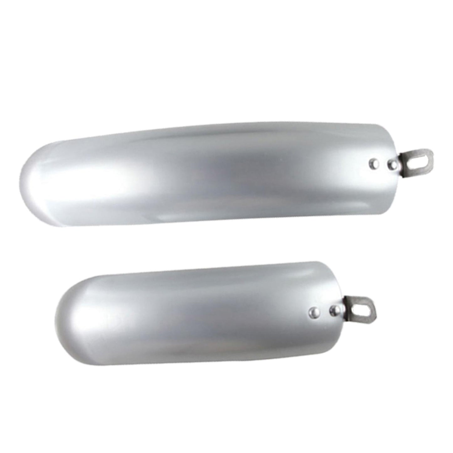 2Pcs Folding Bike Mudguard Mud Guard Front Rear Fenders Cycling Parts Silver 12inch