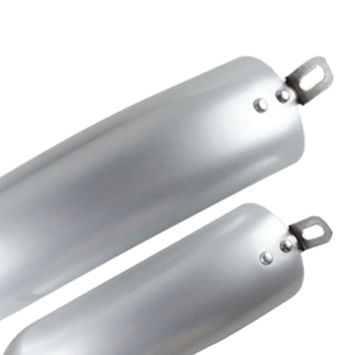 2Pcs Folding Bike Mudguard Mud Guard Front Rear Fenders Cycling Parts Silver 12inch