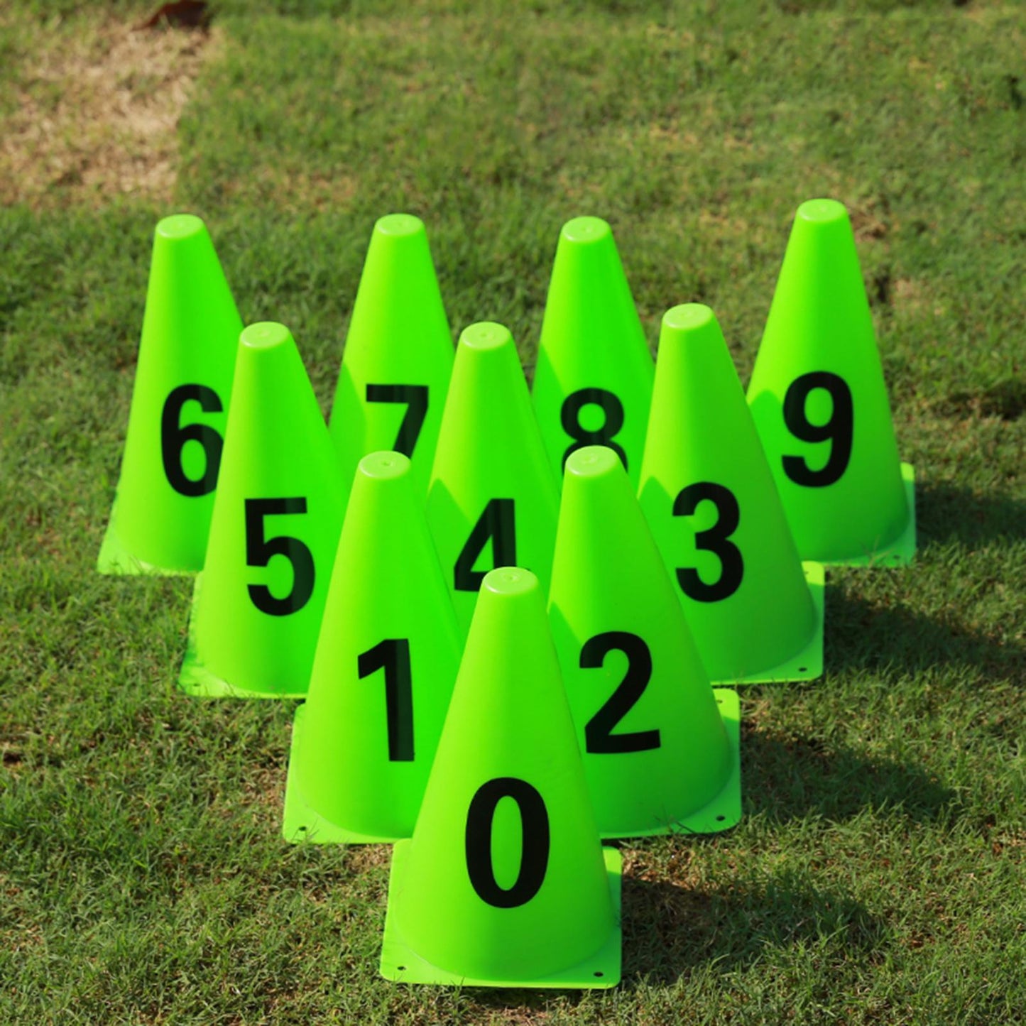 10x Soccer Training Makers Multipurpose Practice PE Material Green