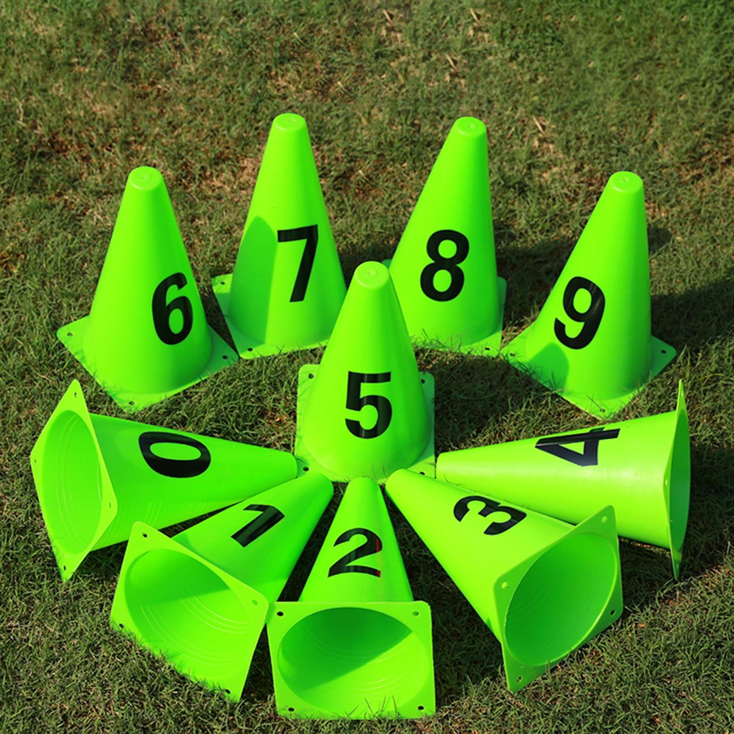 10x Soccer Training Makers Multipurpose Practice PE Material Green