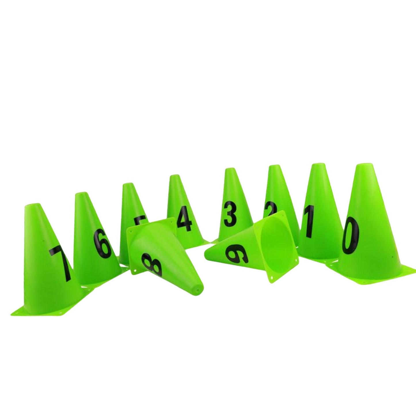 10x Soccer Training Makers Multipurpose Practice PE Material Green