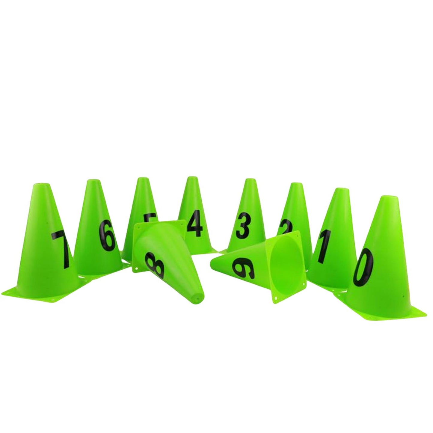 10x Soccer Training Makers Multipurpose Practice PE Material Green